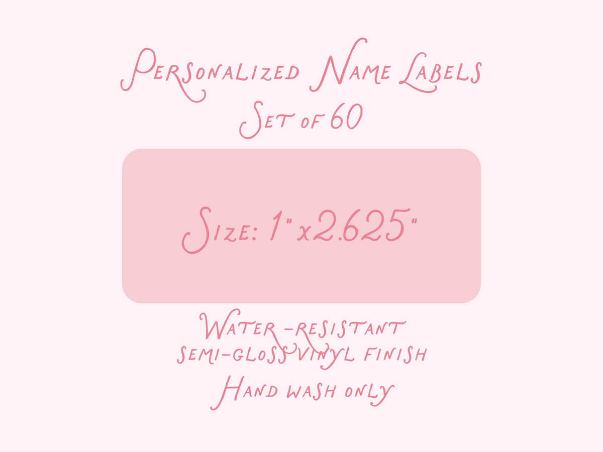 Personalized Name Labels Stickers - Boys Blue and Green Letters