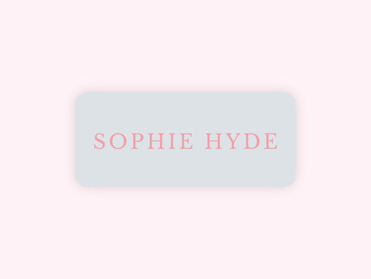 Personalized name label stickers - Lavender and Pink