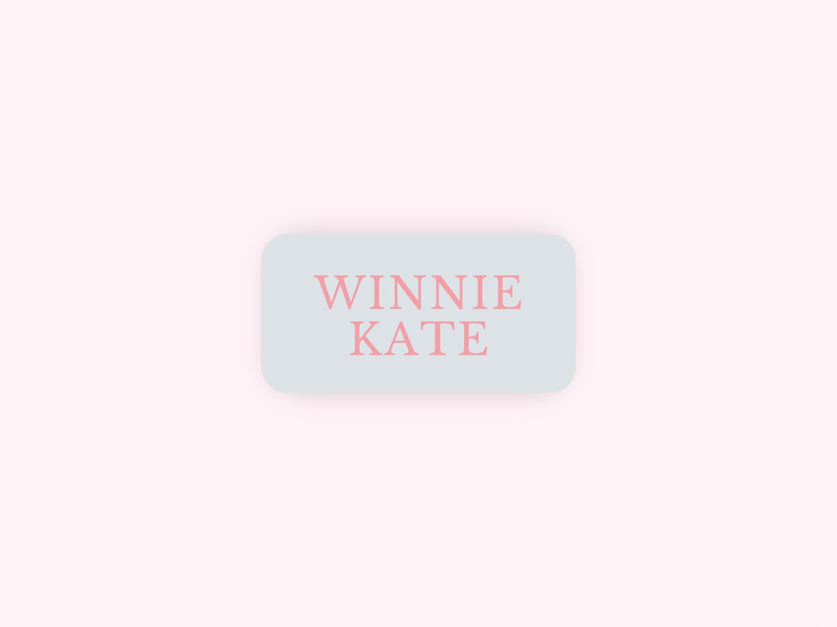Lavender Pink Girl Personalized Iron-On Fabric Name Labels